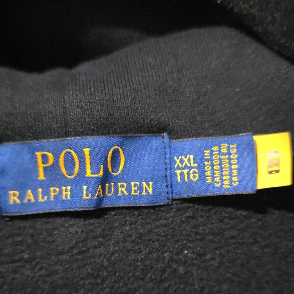 Polo by Ralph Lauren Black Sweatshirt with Red Emblem - Picture 2 of 4